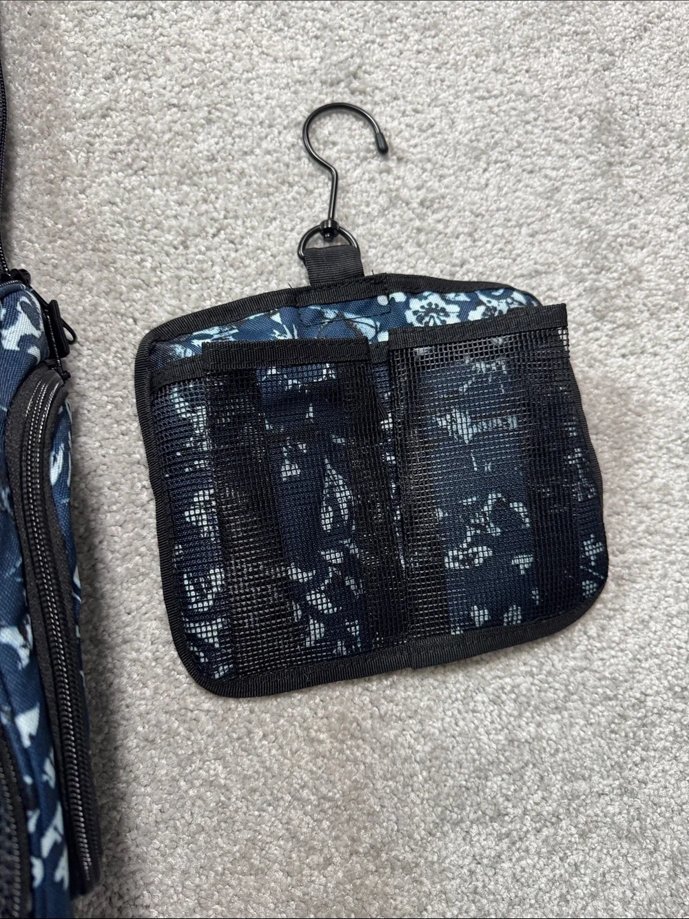 NWT L.L. Bean Floral Cosmetic Case Travel Toiletry Bag Vacation Luggage